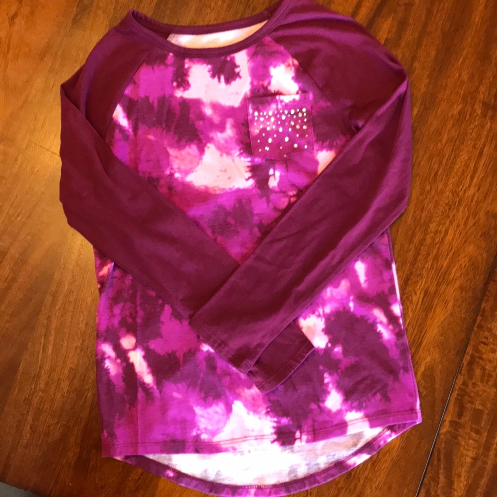 Justice sz 10 camo long sleeve T-shirt